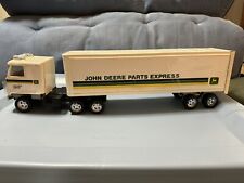Vintage ERTL John Deere Parts Express Truck and Trailer About 18 1/2 Inches Long picture