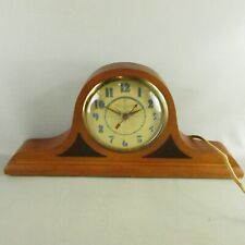 VTG Gibraltar Windsor Self Starting Mantle clock in nice wood case - WORKS GREAT picture