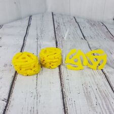 Vintage Recoton 45 RPM Vinyl Record Adapters LOT 28pcs Yellow Made in USA picture