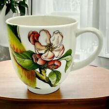 HTF Portmeirion Eden Fruits Green Apple Blossom Floral Ceramic Coffee Mug Cup picture