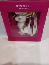 Royal Albert Bunny 1904 Vintage Country Roses England NIB PORCELAIN Gold Trim picture