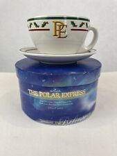 Hallmark The Polar Express Hot Chocolate Cup Mug and Saucer Set Box 2004 picture