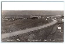 c1940's Highway 16 Derby's Cafe Sign Chamberlain SD RPPC Photo Postcard picture