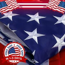 Bandera Estadounidense De 4 X 6 Pies, Estrellas Bordadas Resistentes, Rayas Cosi picture