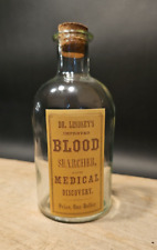Antique Vintage Style Glass Apothecary Medical Discovery Bottle picture