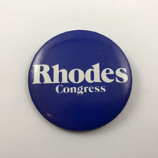 RHODES CONGRESS Vintage Button Pinback picture
