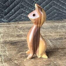 Vintage Mid Century Modern Unusual Two Tone Cat Sculpture picture