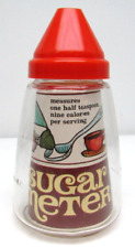 Vintage Federal Clear Glass Sugar Dispenser Pourer Measuring 12 oz Orange New picture
