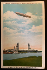 Vintage Postcard 1941 Memorial Bridge over Piscataqua River, Portsmouth, NH picture