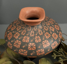 Mata Ortiz Pottery Seed Pot Yoly Ledezma Checkerboard Ant Ants Mexico Folk Art picture