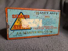 Vintage Handy Andy Sexauer System Tin Container No. 2 Advertising Tin Plumbing picture