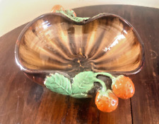 ST PETER GRAZ AUSTRIA MAJOLICA FRUITS- Stawberry folded  BOWL picture