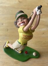 1997 Bakery Crafts Woman Driver Golfer Golf Club PVC Figurine Figure Vintage picture