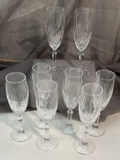 PRINCESS HOUSE Crystal Royal Highlights Champagne Flutes 7 3/4” replacement picture