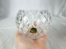 NOS Vtg 60s Crystal Sphere Orb Round Lamp Shade Cristal D'Albret France 5