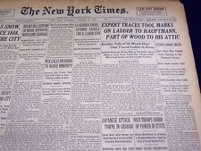 1935 JAN 24 NEW YORK TIMES - TOOL MARKS ON LADDER TRACED TO HAUPTMANN - NT 1952 picture