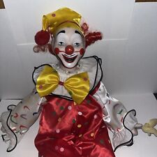 vintage porcelain clown dolls picture