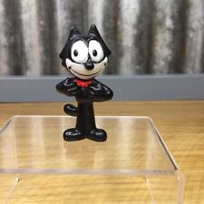 Vtg Felix the Cat Mini PVC Figure Adjusting His Red Bow Tie Applause 1989 picture