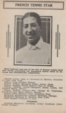 1929 René Lacoste Izod Tennis Star Vintage Wimbledon Profile Page 1930s 1920s picture