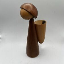 MCM Teak Wood Match Spill Holder  vase Paul Anker Hansen G. Rath Vejle  Denmark picture