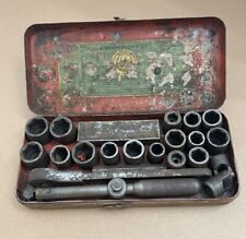 Bethlehem Spark Plug Co “D” Socket Wrench Set Vintage 1920’s Tool Set Ratchet picture