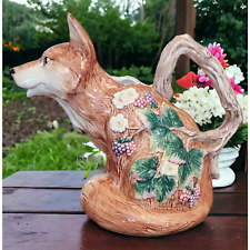 REYNARD FOX PITCHER by Fitz and Floyd 1990 picture