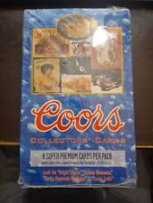 1995 Di-Mark Coors Beer Collectors Cards  Sealed Hobby Box 36 Packs picture