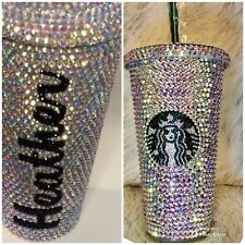 Personalized Starbucks Bling  studded Rhinestones cup Venti Tumbler 24oz picture