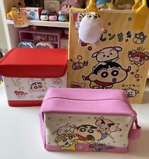 Cute Crayon Shin Chan  Bag With Mini Cosmetic Bag  Tole Bag Box Storage Keychain picture