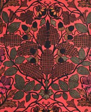 Jonelle 1966 Vintage ‘Hathaway’ Deep Raspberry /Lilac Acorn fabric 56x51cm picture