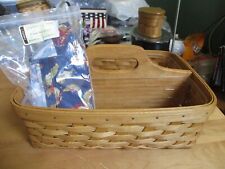 Longaberger CARRY N CADDY Basket with Protectors & Harvest Liner picture