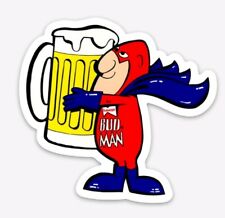 MAGNET Budweiser Budman Die Cut Vinyl Magnet Bud Light Beer Bud Man picture