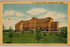 1954 Vintage Postcard US Veterans' Hospital Clarksburg West Virginia US Flag picture