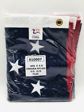 Endura-Nylon American USA Flag NF8 010007 Embroidered Reinforced 5'x8' - NEW picture