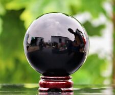 Nice Large 100MM Black Tourmaline Stone Quartz Healing Reiki Chakra Sphere Ball picture