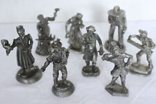 Nice Convolute Pewter Figures Craftsman Solid Pewter #10693 picture