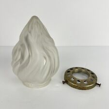 Vintage Glass Flame Light Shade Lamp Art Nouveau 4in picture