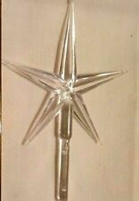 Lg Modern Clear Star Topper for Ceramic Christmas Tree bulbs picture