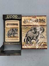 1997 Jumbos Wide Gauge Cream Matte Zippo Lighter NEW & Collectible Pack Empty picture