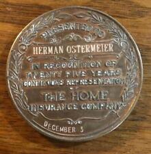Home Insurance Company of New York - 25 Years of Service Named Coin Medallion picture