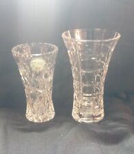 2 Vintage Lennox Cut Crystal Bud Vases picture
