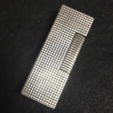 Dunhill Rollagas Lighter Antique Diamond Cut Silver Color Overhauled picture