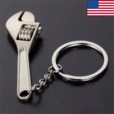 Mini Adjustable Crescent Wrench Novelty Tool Spanner Key Chain Ring Keyring USA picture