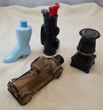 Lot of Empty Avon Cologne/Aftershave Bottles Shoe Car Golf Clubs Pot-Belly Stove picture
