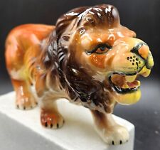 Vintage MCM Ceramic Lion Figurine 11
