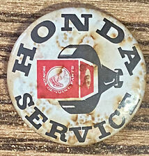 Vintage Honda Honda Service Badge Genuine Parts Racing Bikes picture