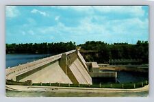 Bull Shoals AR-Arkansas, Bull Shoals Dam, Antique Vintage Souvenir Postcard picture