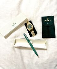 Rolex Pen Green Ballpoint AD Gift With Service Pouch picture