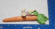 VINTAGE Easter Bunny/Rabbit Figurine Laying Down on Carrot Easter CUTE picture