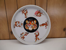  1960s Esso Exxon Gas Tiger In Your Tank Tin Metal Serving Tray Promo 13